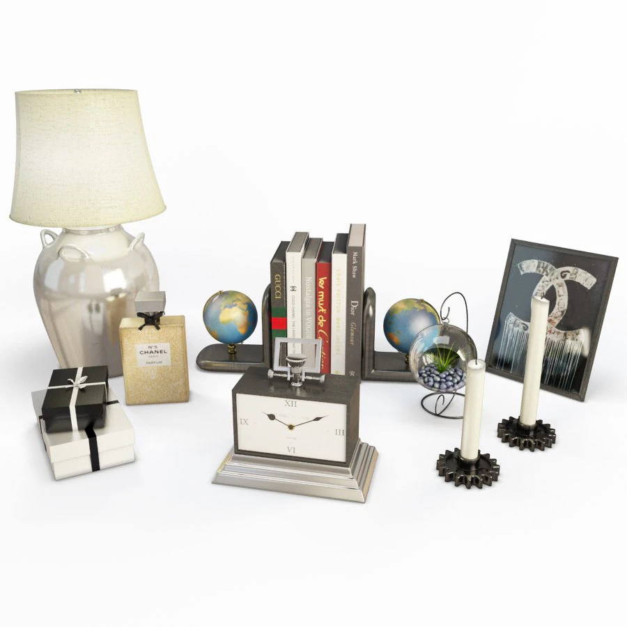 장식적인 물건 3D 모델 .c4d .max .obj .3ds .fbx .stl .blend 