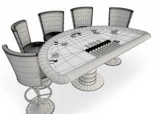 blackjack table casino 3D Model