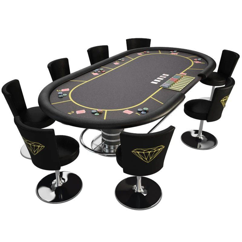 poker table 3D Model .c4d .max .obj .3ds .fbx .stl .blend 
