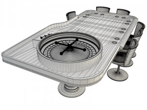 roulette table Modelo 3D