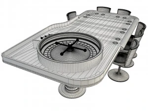 roulette table 3D Model