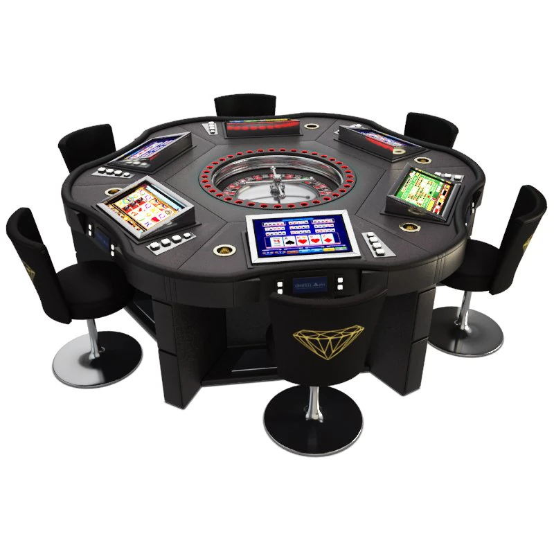 game table - roulette wheel royal crown 3D Model .c4d .max .obj .3ds .fbx .stl .blend