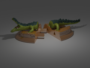 sarcosuchus imperator Modello di stampa 3D