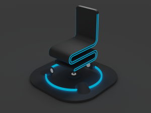 futuristic mag-lev chair 3D Print Model