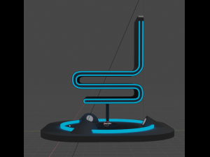 futuristic mag-lev chair 3Dプリントモデル