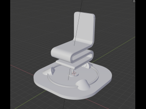 futuristic mag-lev chair 3Dプリントモデル