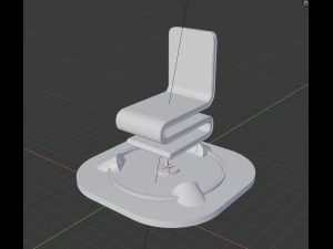 futuristic mag-lev chair 3D Print Model