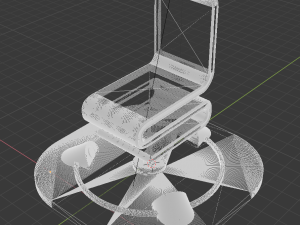 futuristic mag-lev chair 3Dプリントモデル