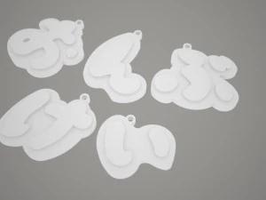 k-on keychains 3D Print Model