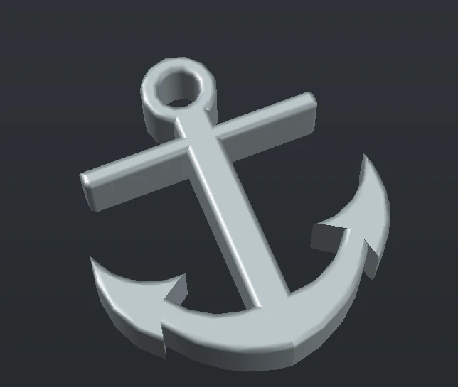 anchor 3D Print Model .c4d .max .obj .3ds .fbx .stl .blend 
