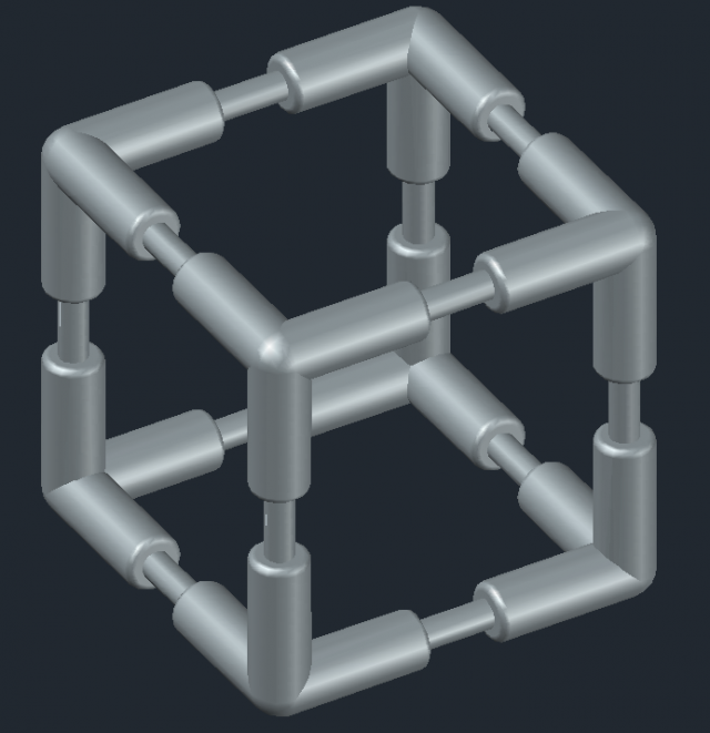 3d cube 3D प्रिंट मॉडल .c4d .max .obj .3ds .fbx .stl .blend 