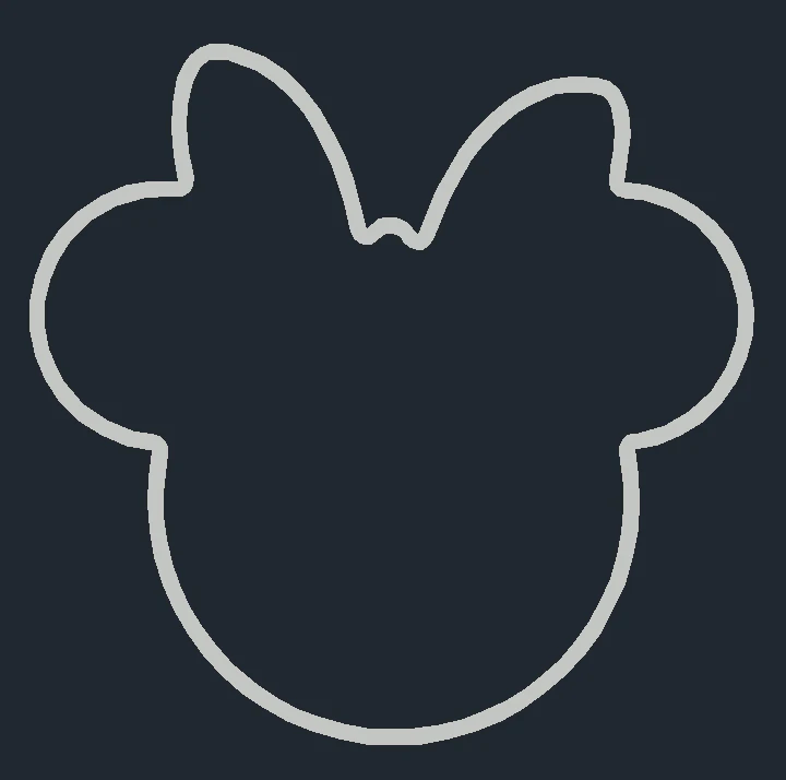 minnie mouse form 3D Print Model .c4d .max .obj .3ds .fbx .stl .blend 