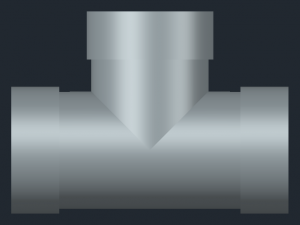 tee pipe 3D Print Model
