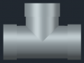 Tee pipe 3D Model