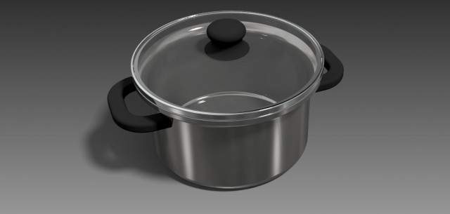 saucepan 3D Модель .c4d .max .obj .3ds .fbx .stl .blend