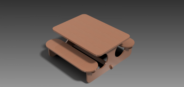 bench-table 3D 模型 .c4d .max .obj .3ds .fbx .stl .blend 