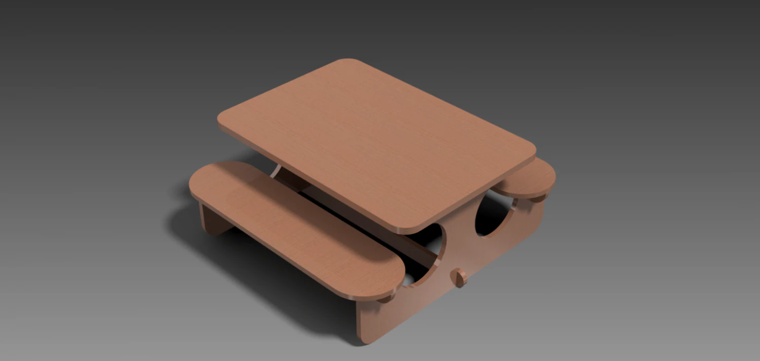 bench-table 3D Model .c4d .max .obj .3ds .fbx .stl .blend 