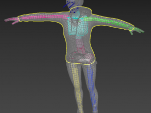 young woman rigged - 3D 모델