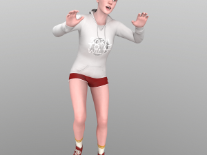 young woman rigged - 3D 모델