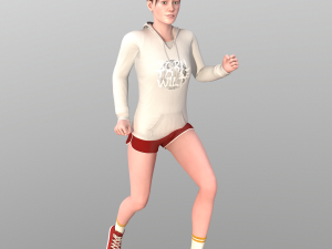 young woman rigged - 3D 모델