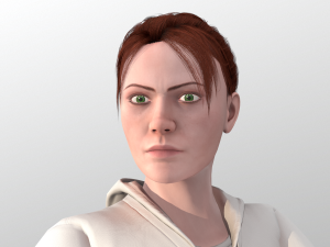 young woman rigged - 3D 모델