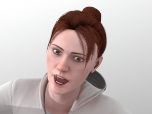 young woman rigged - 3D 모델
