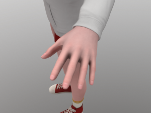 young woman rigged - 3D 모델