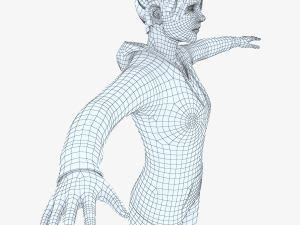 young woman rigged - 3D 모델