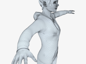 young woman rigged - 3D 모델