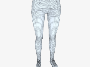 young woman rigged - 3D 모델
