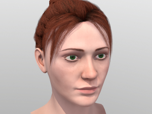 young woman rigged - 3D 모델