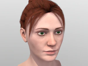 young woman rigged - 3D Model