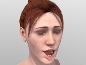young woman rigged - 3D 모델