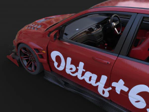 mitsubishi evo 9 modification 3D Model