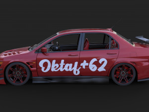 mitsubishi evo 9 modification Modèle 3D