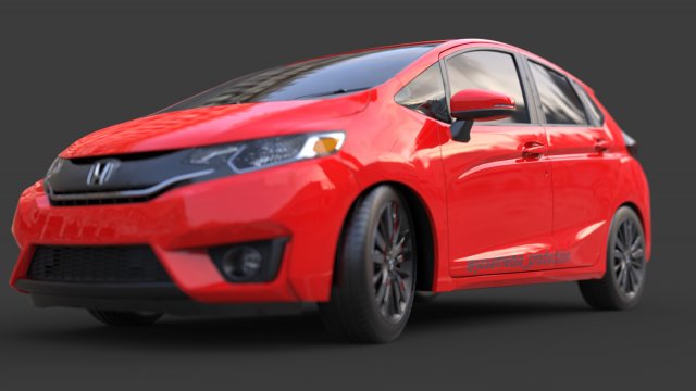 honda fit 3D 모델 .c4d .max .obj .3ds .fbx .stl .blend 