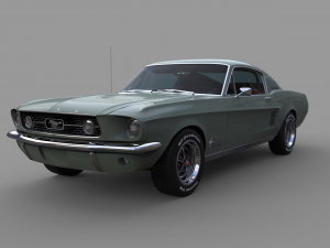 fordmustang fastback 1967 3D Model