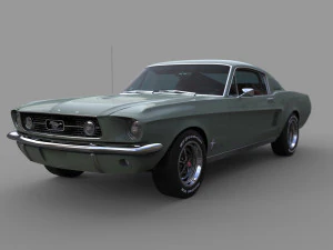 fordmustang fastback 1967 3D Model