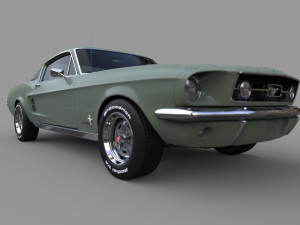 fordmustang fastback 1967 3D Model