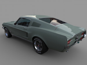 fordmustang fastback 1967 3D Model