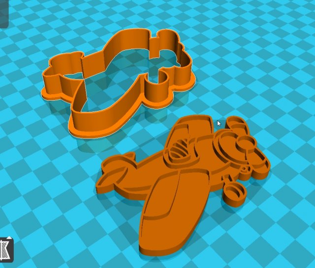 stl file aircraft cookie cutter for printing on 3d printer 3d print model 3D Print Model .c4d .max .obj .3ds .fbx .stl .blend 