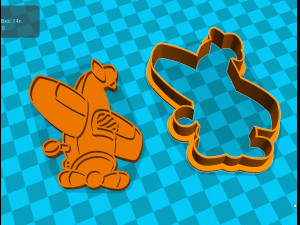 stl file aircraft cookie cutter for printing on 3d printer 3d print model 3D Print Model