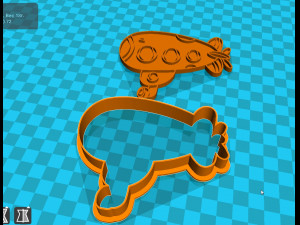 stl file aircraft cookie cutter for printing on 3d printer 3d print model 3D 프린트 모델