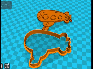 pemotong kue pesawat file stl untuk dicetak pada printer 3d model cetak 3d Model Cetak 3D