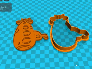 stl file aircraft cookie cutter for printing on 3d printer 3d print model 3D Print Model