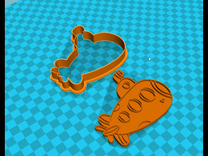 stl file aircraft cookie cutter for printing on 3d printer 3d print model 3D Print Model