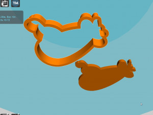 stl file aircraft cookie cutter for printing on 3d printer 3d print model 3D Print Model