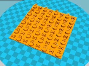 stl file fondant the skull embosser cutter icing embossing mold 3d print model 3D 프린트 모델