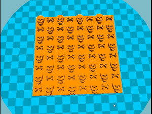 stl file fondant the skull embosser cutter icing embossing mold 3d print model Modèles 3D en vedette