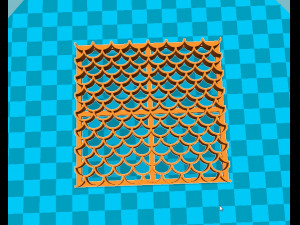 stl file fondant fish scales cutter icing embossing molds 3d print model 3D Print Model
